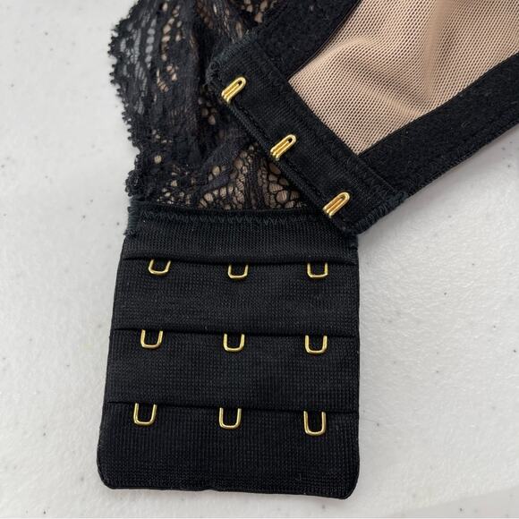 ThirdLove Lace Balconette Bra In Black/Nude Women's Size 38F - Picture 10 of 11